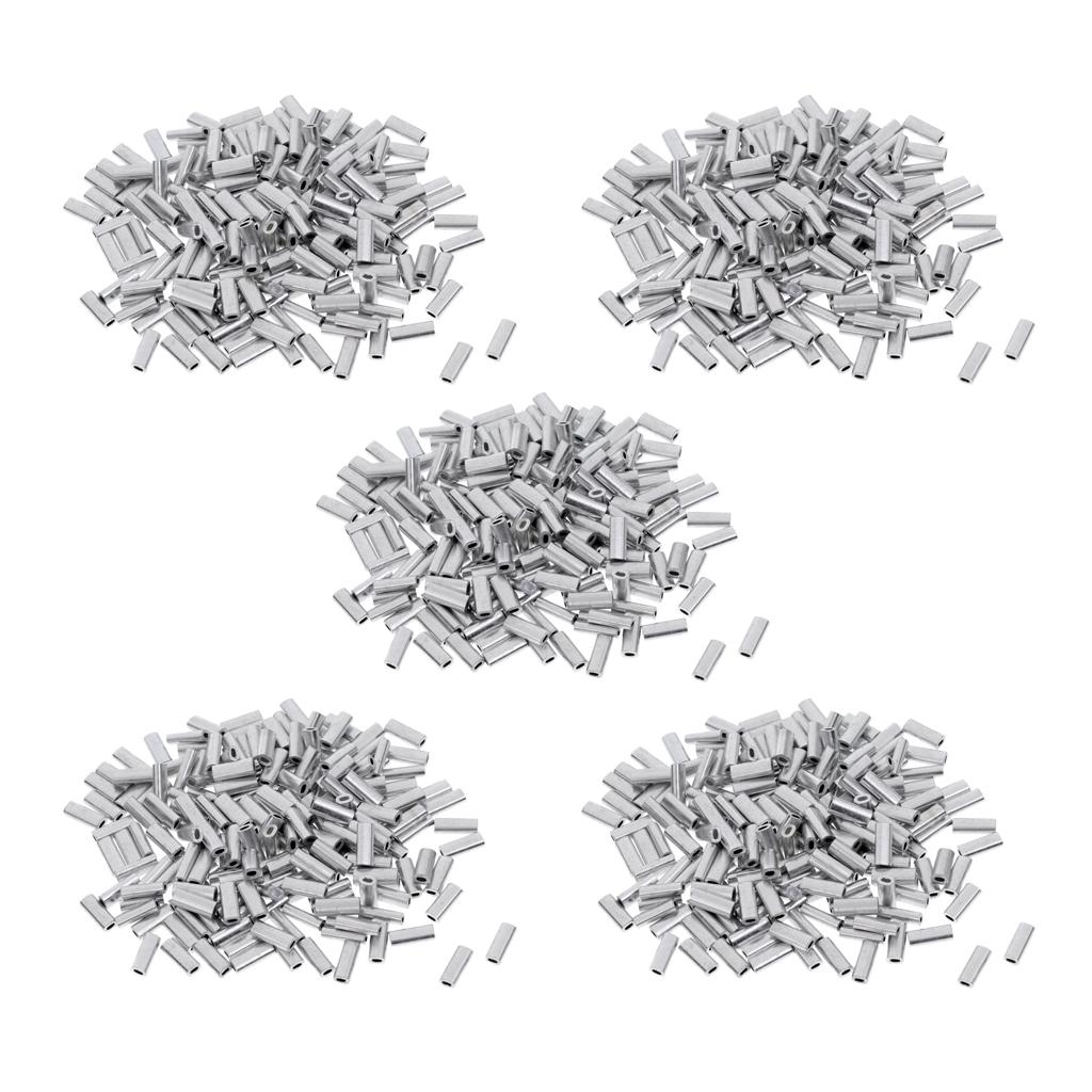 Leader Line - Aluminum Single Fishing Line Sleeve Crimp