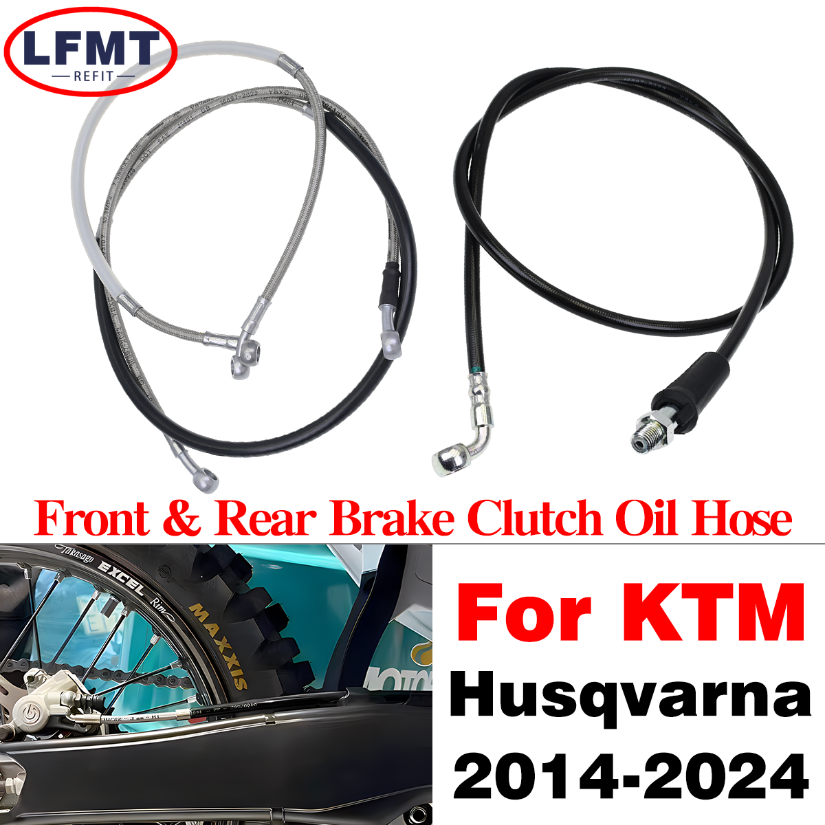 Braided Line - Motorcycle 10mm Front & Rear Brake