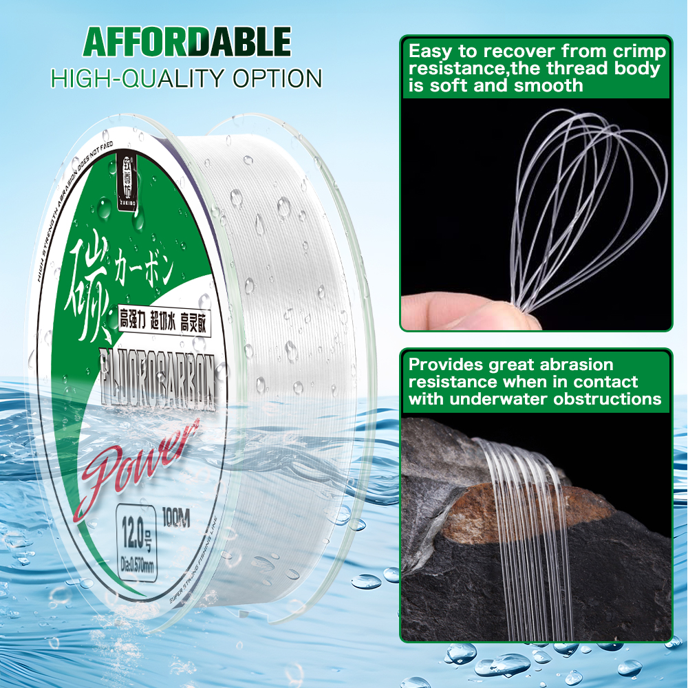 ZUKIBO 50m 100m 100% Fluorocar - Monofilament Line 리뷰 및 가격