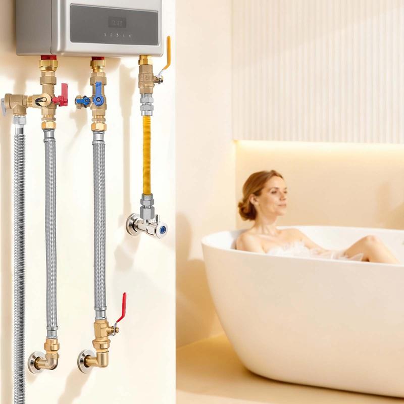 Water Heater Kit, Push-Fit Val - Braided Line 리뷰 및 가격