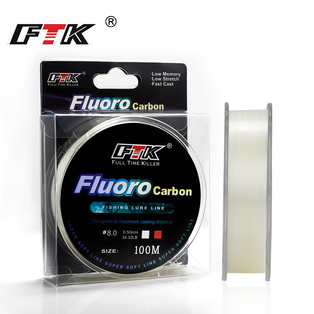 FTK 100m 4.13-34.32LB Fluoroca - Fluorocarbon Line 리뷰 및 가격