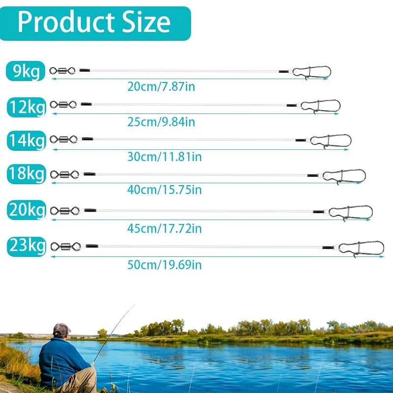 15pcs Fluorocarbon Wire Leader - Leader Line 리뷰 및 가격
