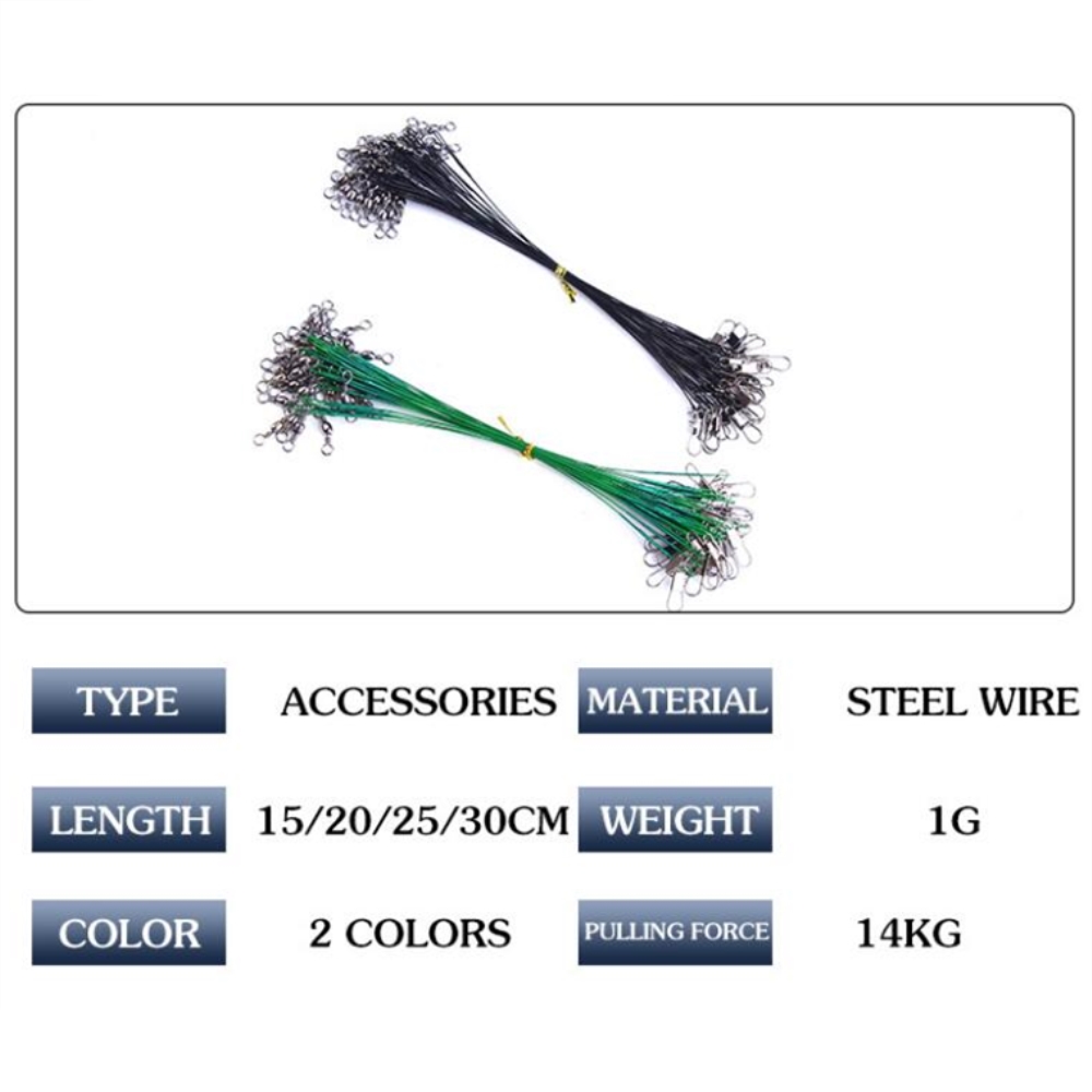 10pcs/lot Anti Bite Steel Fish - Leader Line 리뷰 및 가격
