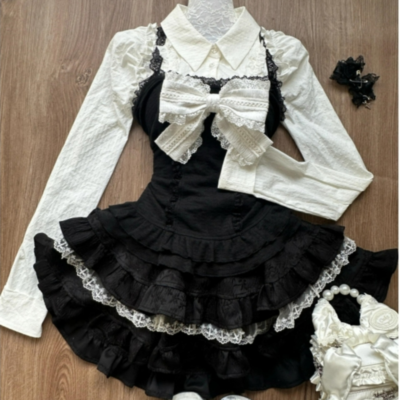 Y2k Aesthetic Lolita Style 3 P - Fly Line 리뷰 및 가격