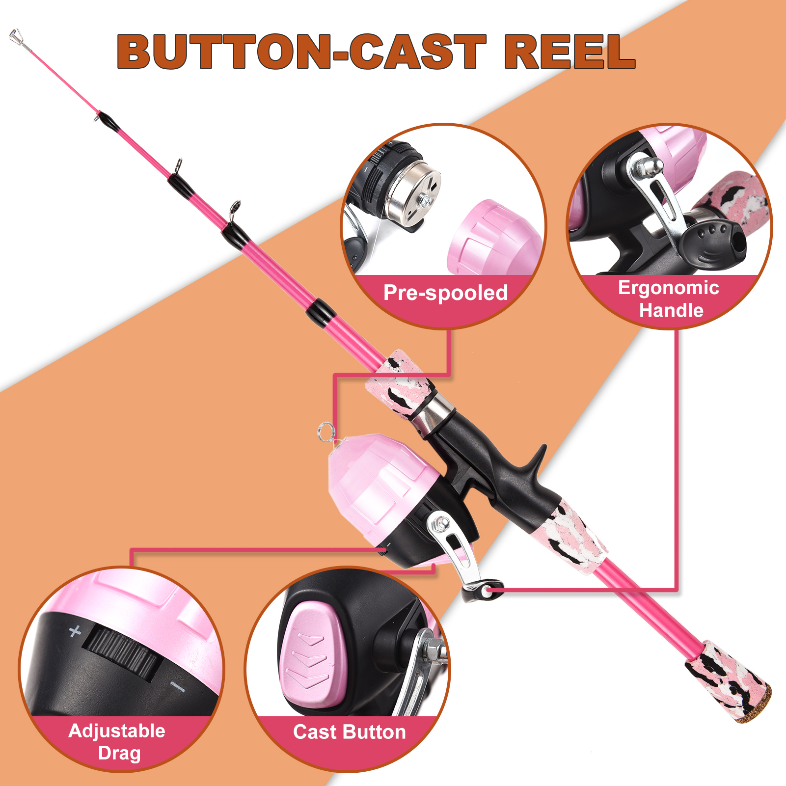 Kids Fishing Rod and Reel Comb - Fishing Line Spool 리뷰 및 가격