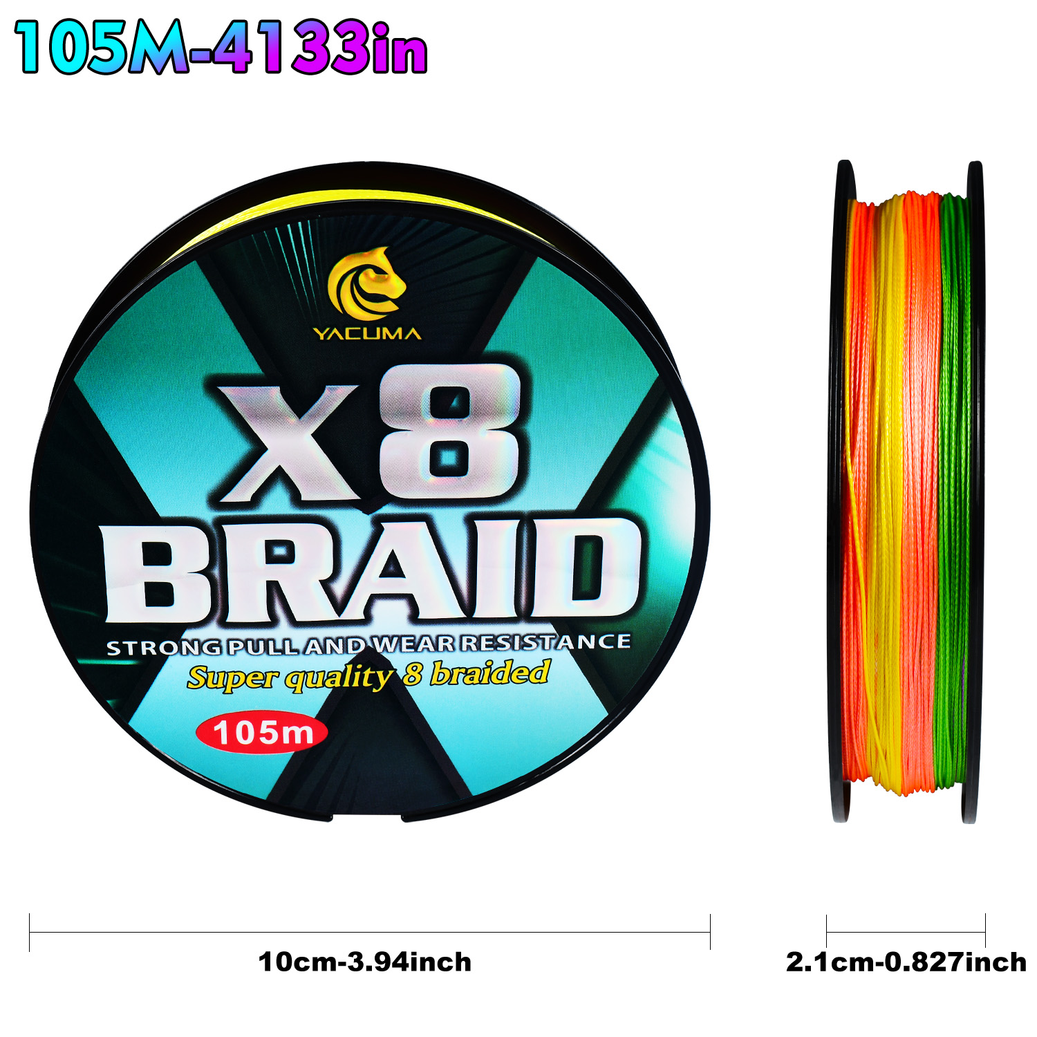 YACUMA 105M/114YDS Upgrade X8  - Copolymer Line 리뷰 및 가격