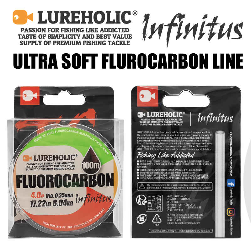 Lureholic Infinity Utra Soft 1 - Fluorocarbon Line 리뷰 및 가격