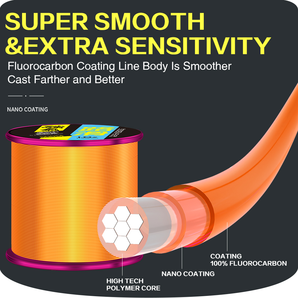 ZUKIBO 500m Fluorocarbon Coati - Monofilament Line 리뷰 및 가격