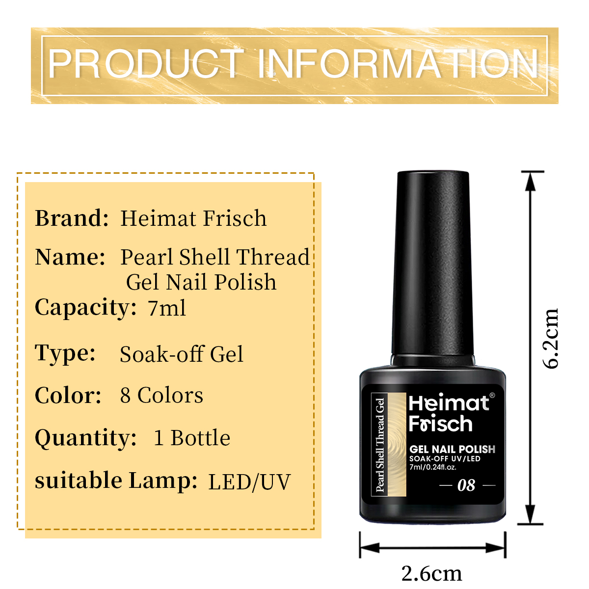1 piece of shell line gel nail - Copolymer Line 리뷰 및 가격