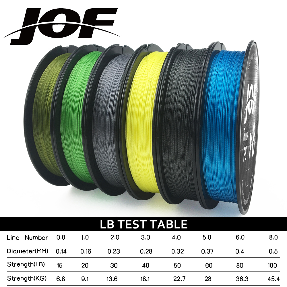 JOF 8 Strands Braided Fishing  - Ice Fishing Line 리뷰 및 가격